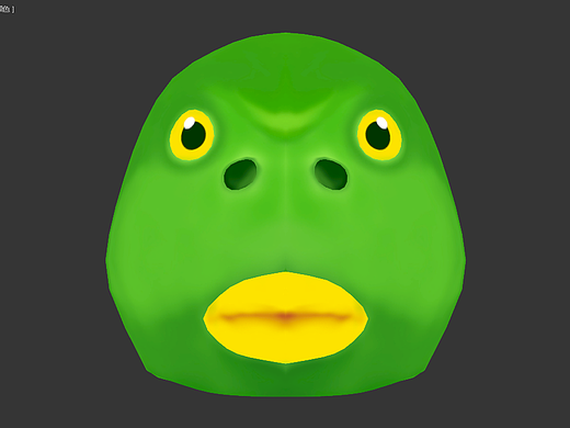 3d手绘模型(鱼头怪)