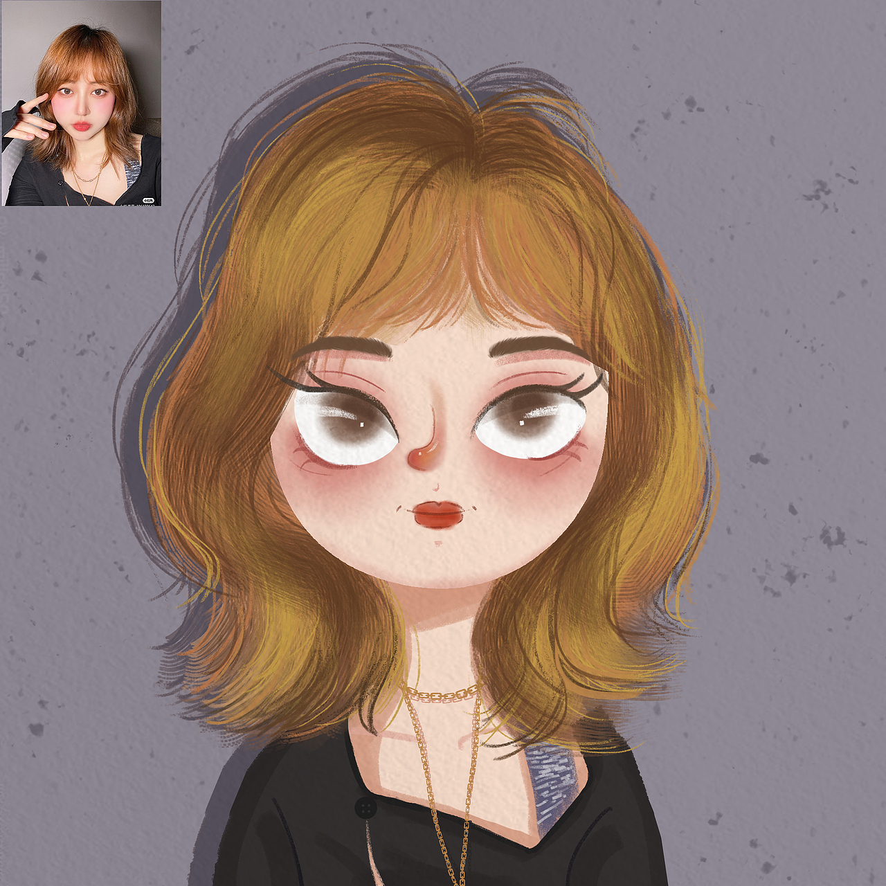 手绘插画头像Day4