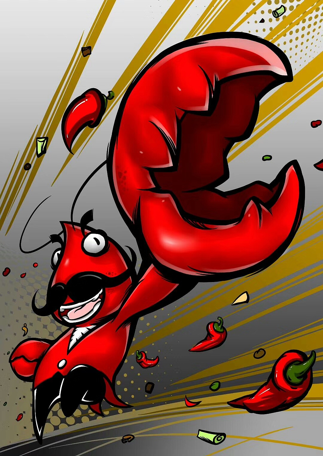 龙虾哥吉祥物设计（图ZMTM4NjEwNzQw） - IP形象 - 站酷设计师设计师杨慧斌原创素材 - 站酷ZCOOL