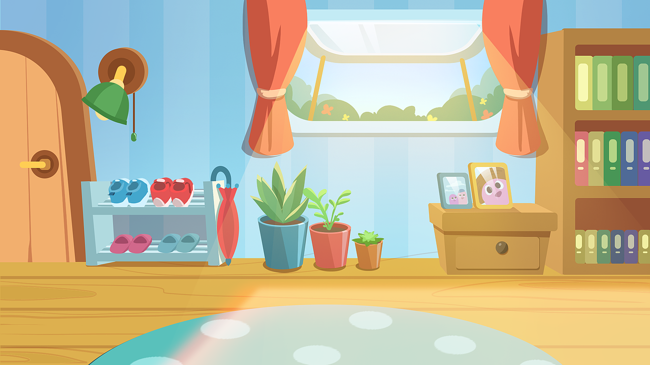 儿童插画场景扁平风2