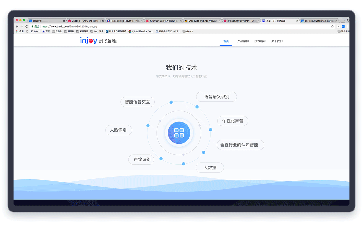 企业官网（科技、语音、人工智能、简约）（图ZMjM1NjQ0Nzg0） - 企业官网 - 站酷设计师Vincen文森原创素材 - 站酷ZCOOL