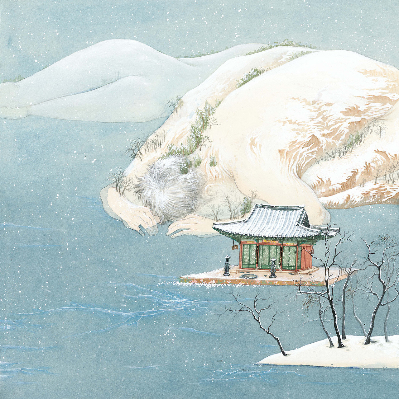 梦中雪之三（图ZMTY0ODM4ODIw） - 创作习作 - 站酷设计师青野QY原创素材 - 站酷ZCOOL