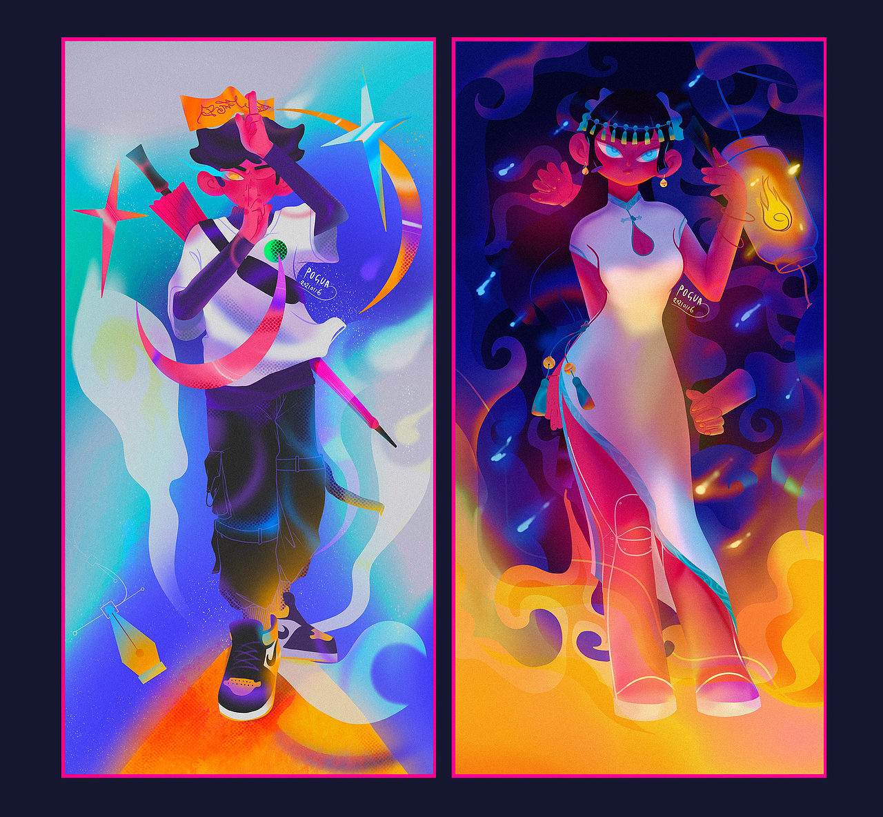 阴转晴·上半年的瞎涂（图ZMjUxMDM3MjM2） - 创作习作 - 站酷设计师POGUA原创素材 - 站酷ZCOOL
