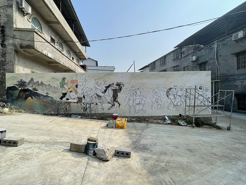 歷史題材墻體彩繪（圖ZMzMwNzEyMDIw） - 繪畫 - 站酷設(shè)計(jì)師深圳禾璽藝術(shù)原創(chuàng)素材 - 站酷ZCOOL