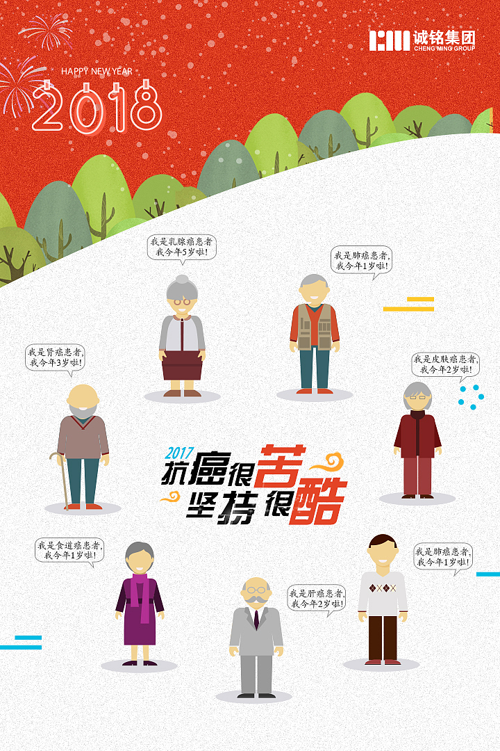 北京汉医传承医药研究院2018新年元旦海报