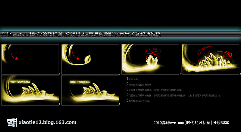 小铁作品之2010奔驰c-class[时代的风标篇]分镜脚本（图ZNzA4Njk2OA==） - 设定/分镜 - 站酷设计师吉乾文化原创素材 - 站酷ZCOOL