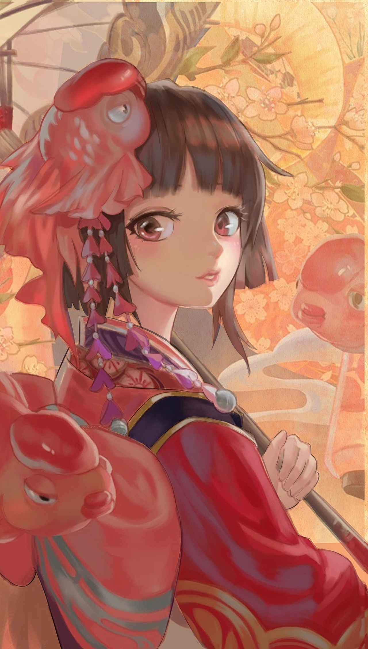 阴阳师神乐手绘临摹