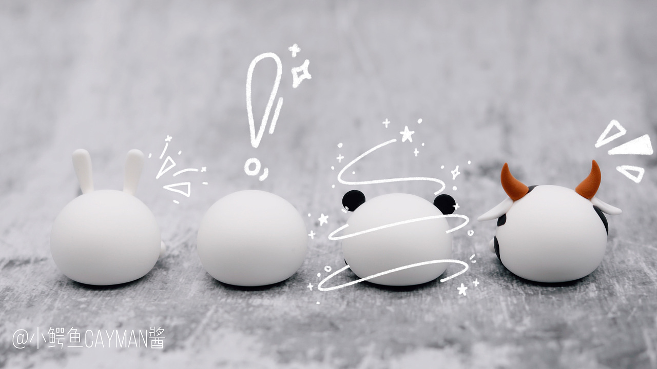 【粘土自制】萌宠小团子|手工艺|其他手工|松果时代 - 原创作品