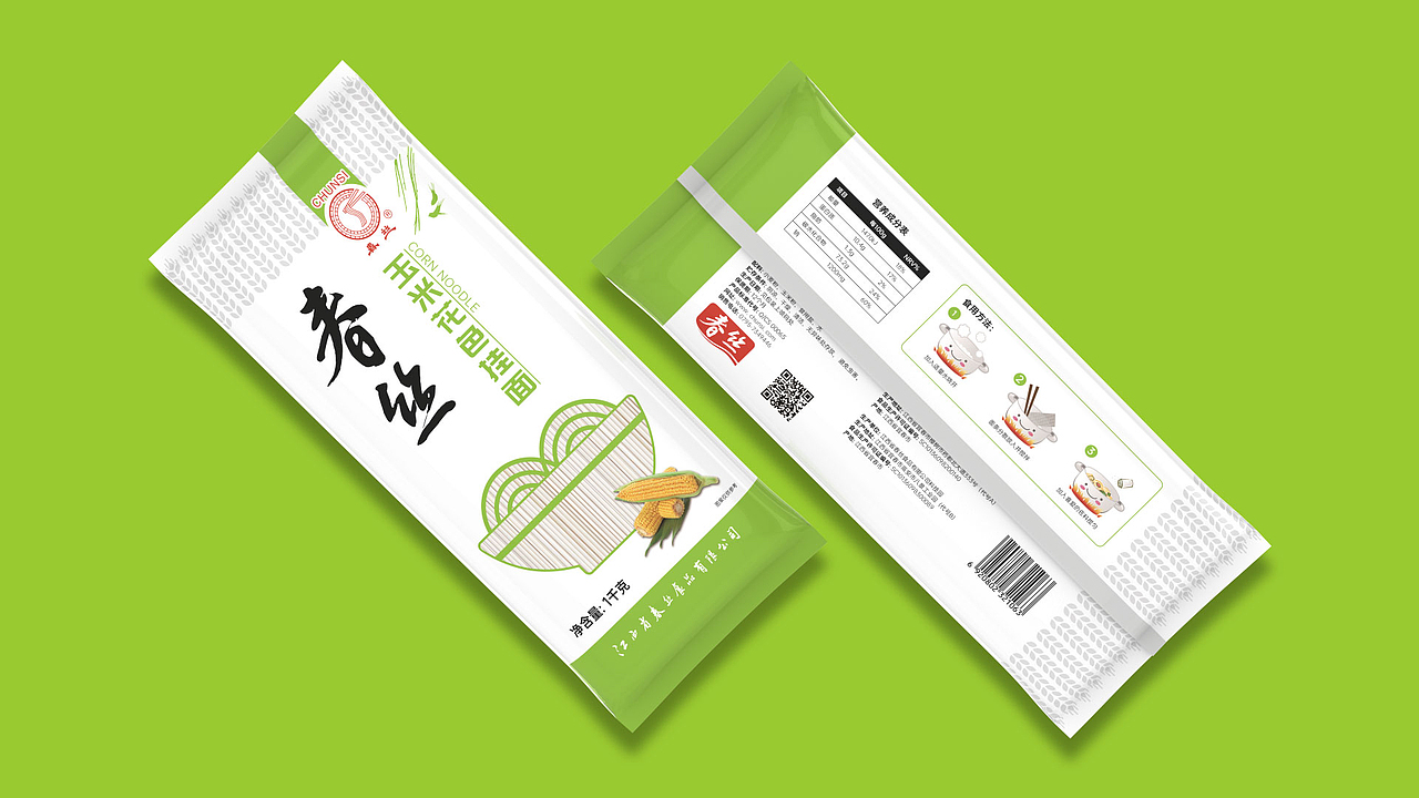 春丝牌面条包装设计
