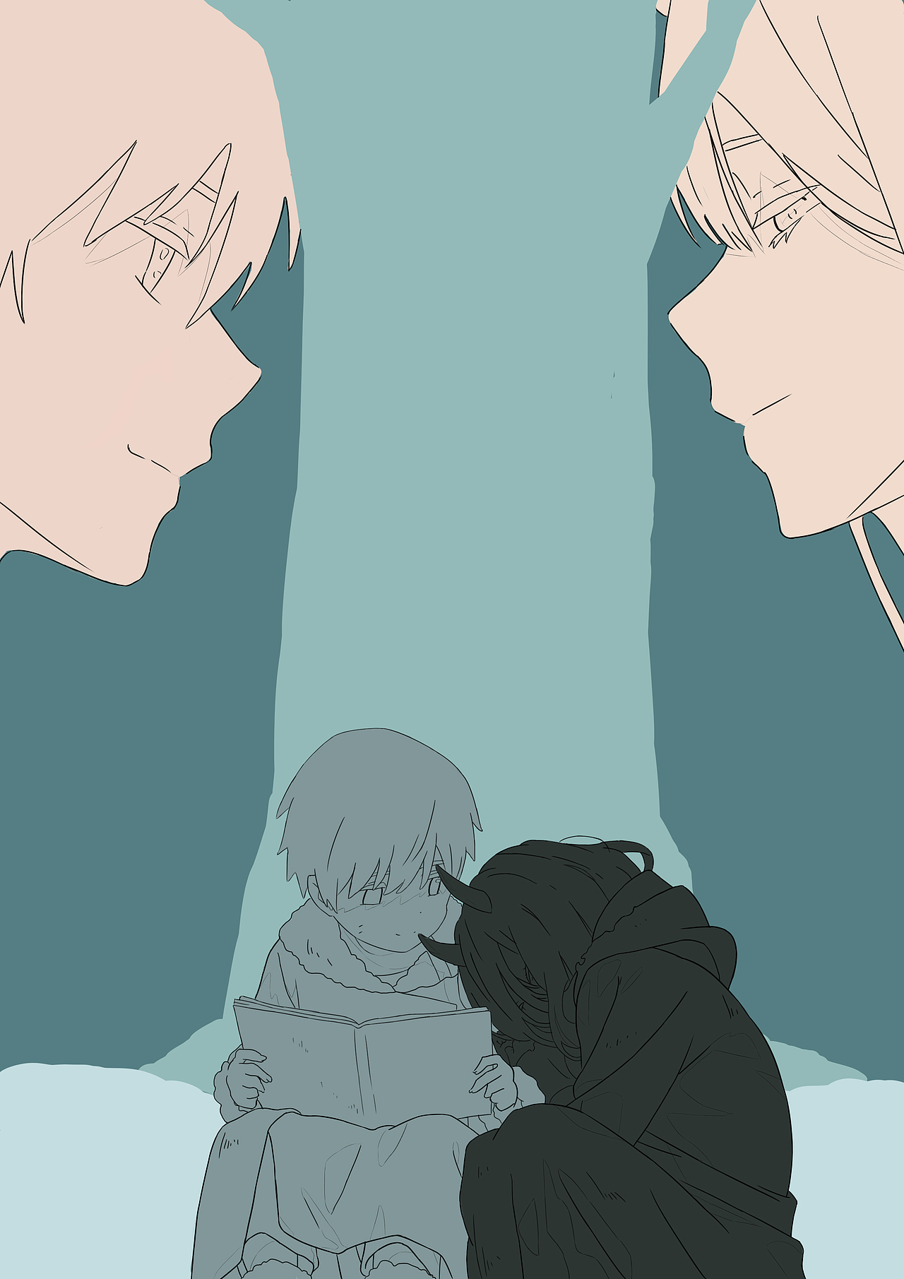 【板绘】Darling in the franxx 榭寄生下的约定（图ZMTY2MjI4MzYw） - 创作习作 - 站酷设计师WheelOfFate原创素材 - 站酷ZCOOL