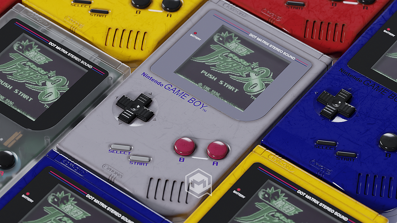 gameboy 动画展示 （blender-cycles）
