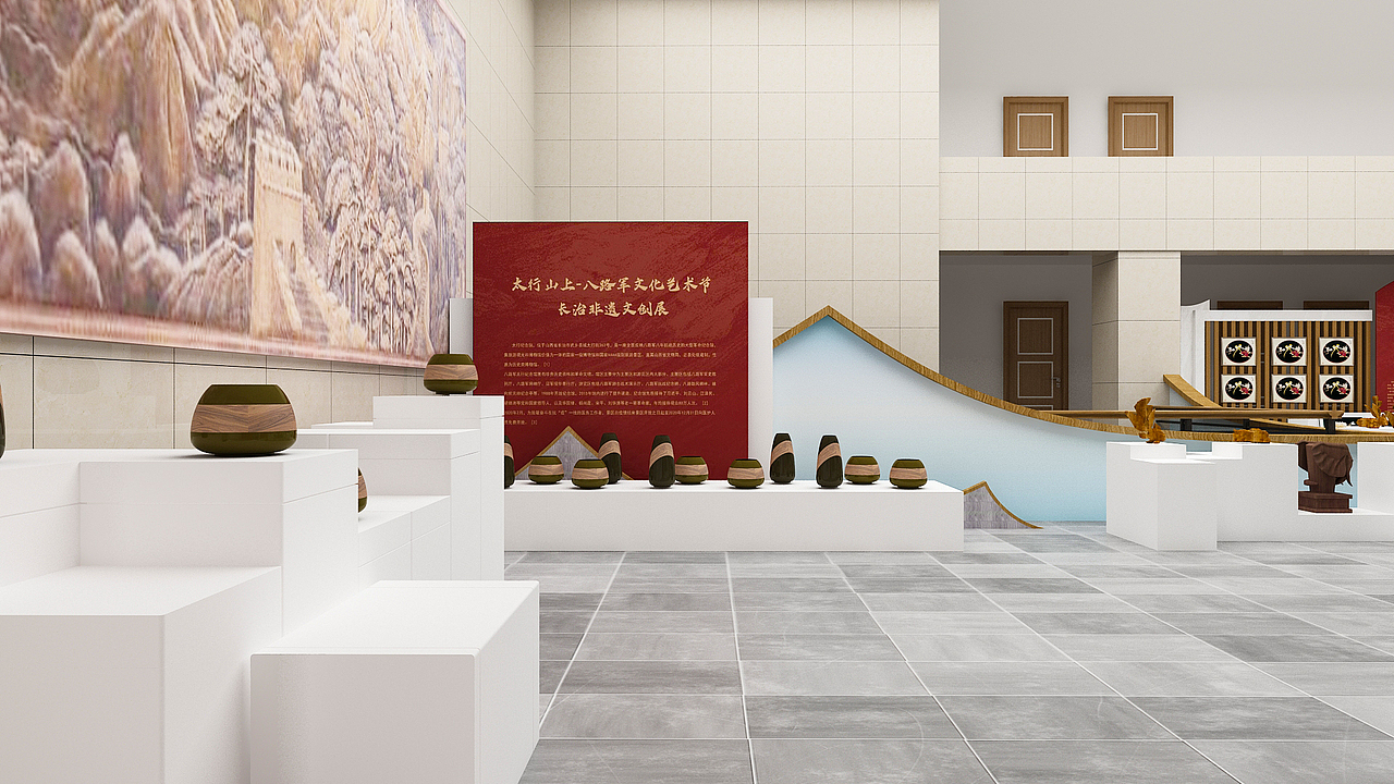 非遗文创展-主题背景设计