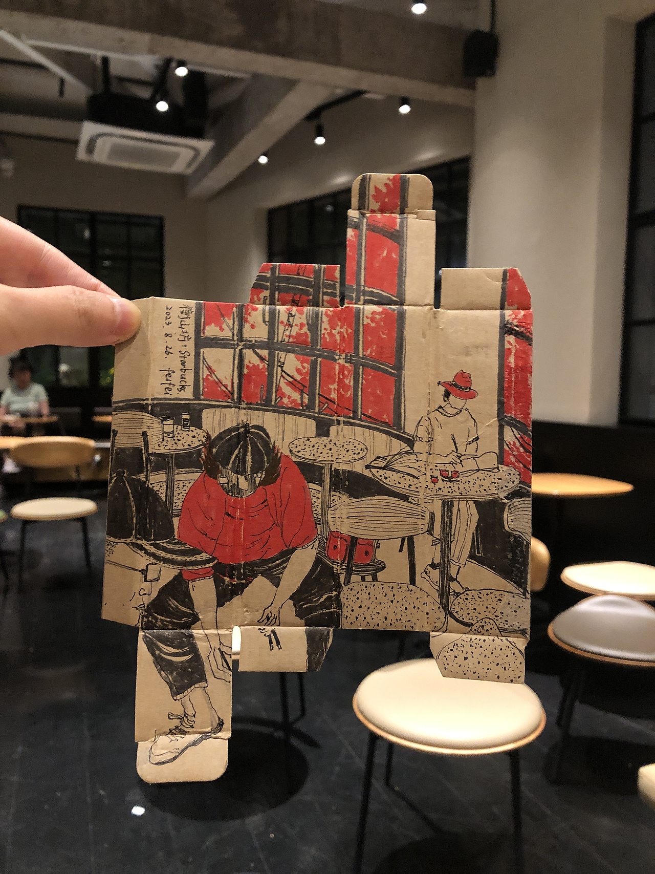 生活速写本——黑与红的碰撞