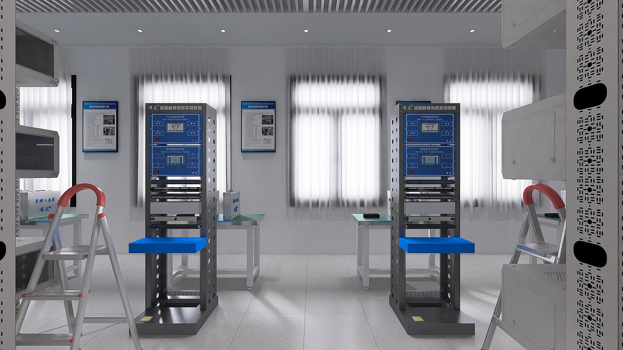 中職院校網(wǎng)絡(luò)綜合布線技術(shù)理實一體化實訓(xùn)室（圖ZMzUzMzA5NDc2） - 展陳設(shè)計 - 站酷設(shè)計師唯眾原創(chuàng)素材 - 站酷ZCOOL