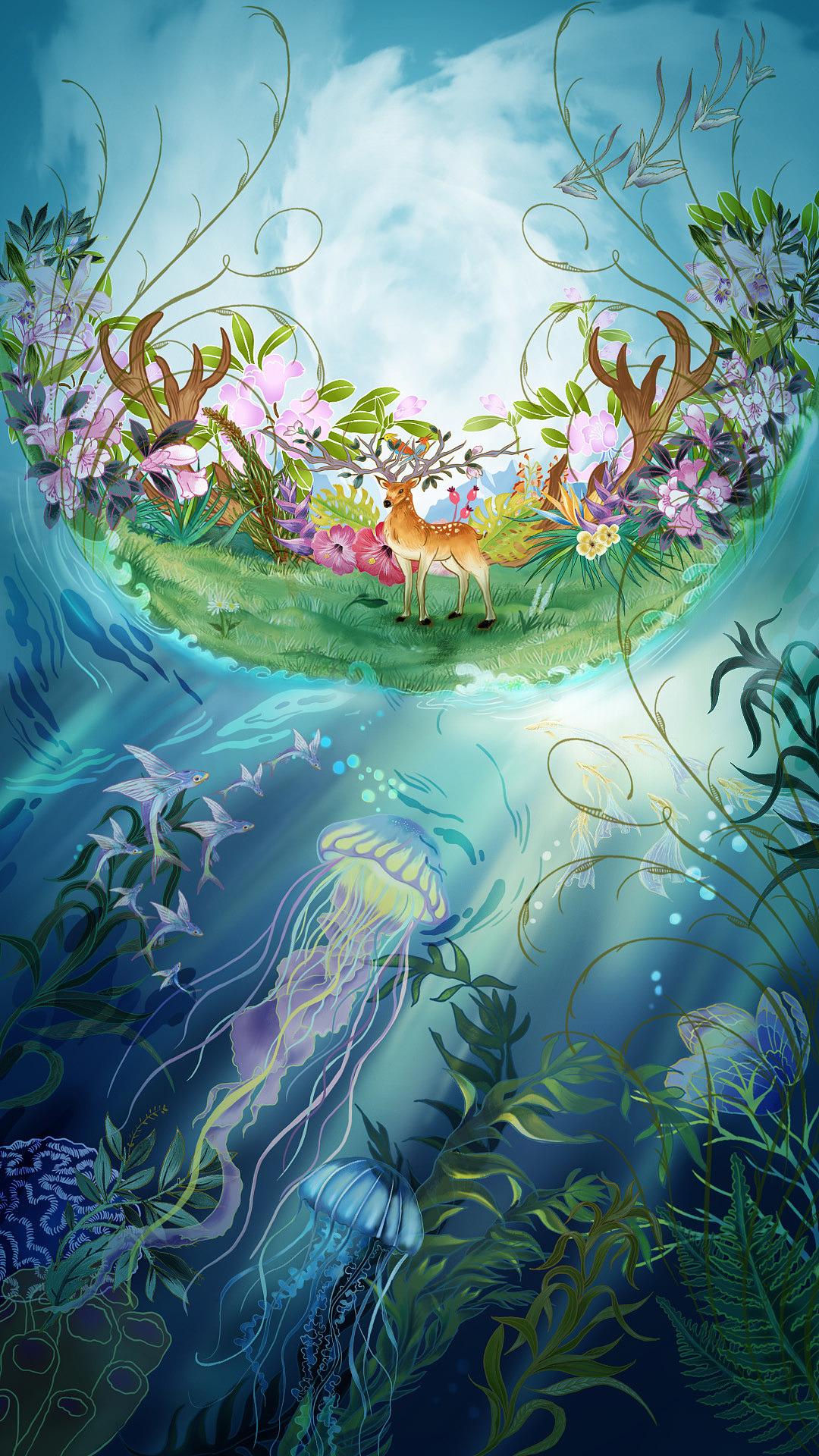 华为HUAWEI P30系列 插画项目（图ZMTU3MDE2Mzcy） - 商业插画 - 站酷设计师冒险波利_CPJ原创素材 - 站酷ZCOOL