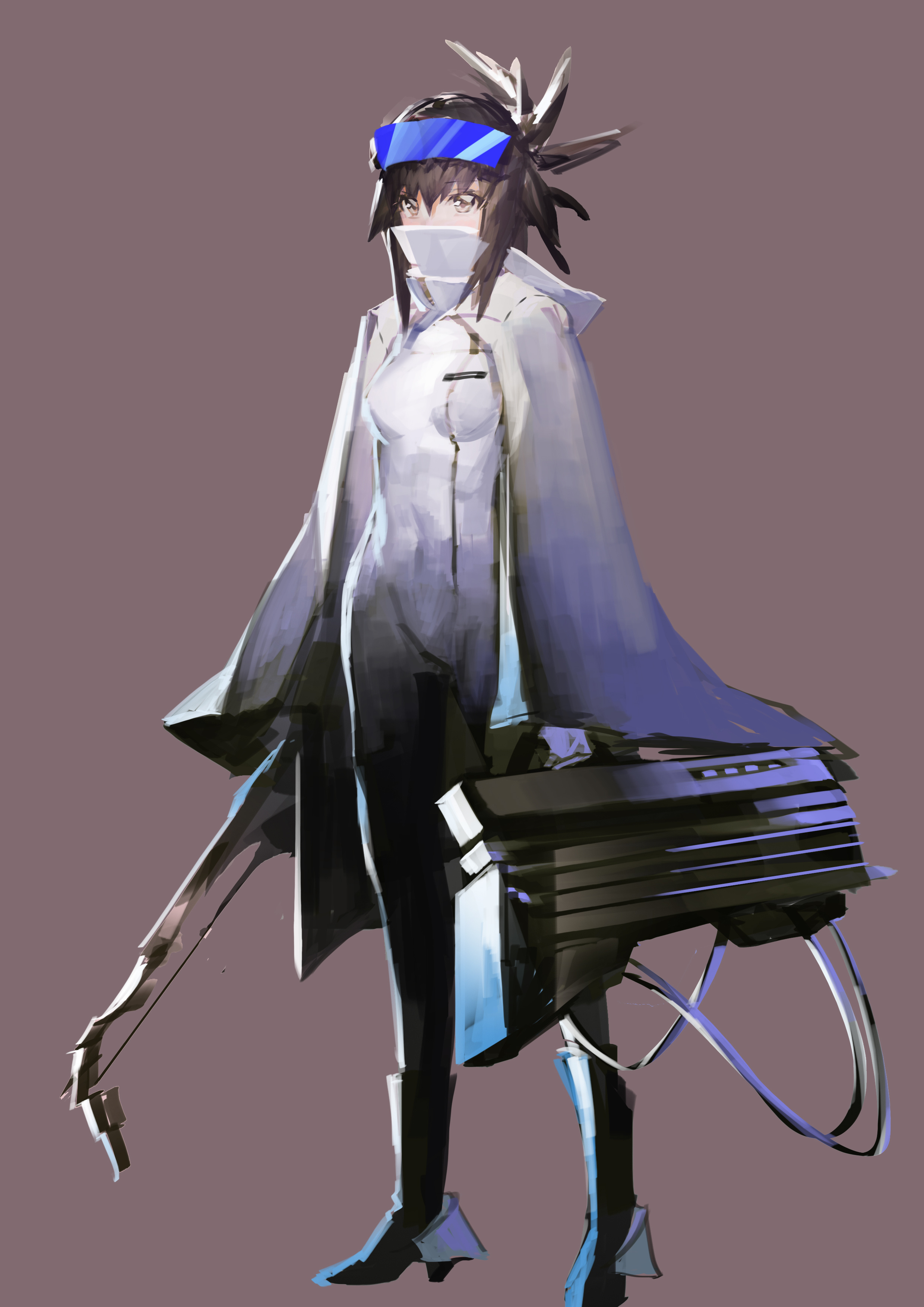 机械斗篷少女 s-y150415|插画|商业插画|饭糕的乔巴 - 原创作品