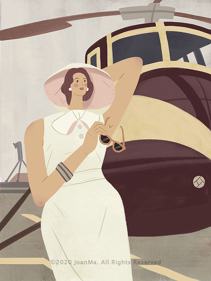 Vintage Fashion-复古时尚系列插画（图ZMjM0Mjk1MTEy） - 艺术插画 - 站酷设计师JoanMa插画原创素材 - 站酷ZCOOL
