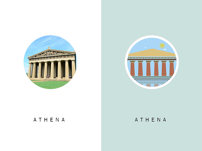 标志性建筑插画作品集展示（图ZNjU3NjAxODQ=） - 图标 - 站酷设计师苟松林原创素材 - 站酷ZCOOL