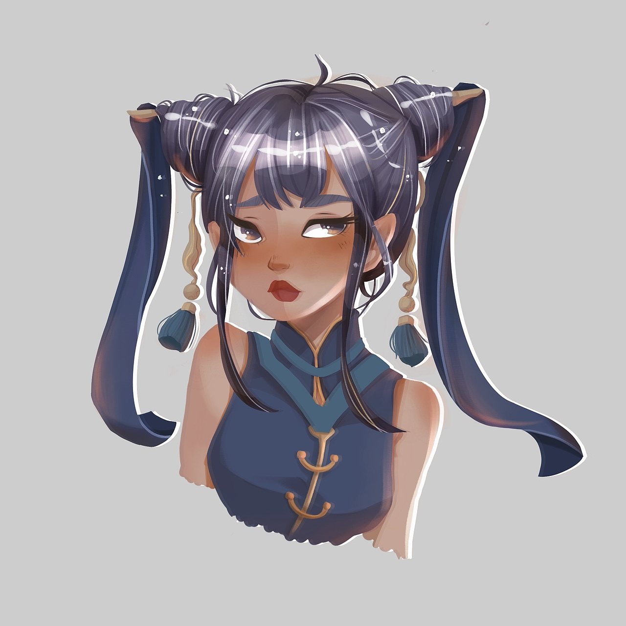 美式卡通头像练习