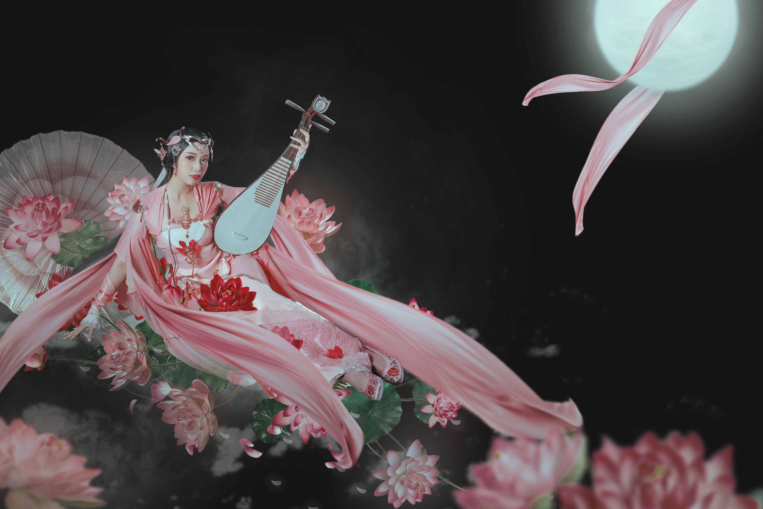 剑侠情缘网络版叁七秀成女摄影人像修图精修合成