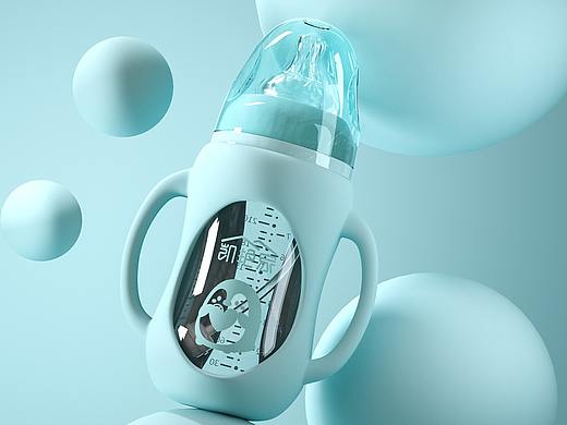 C4D丨一波奶瓶系列产品建模渲染（个人主页-ZNDE4MjM0MTY=） - 产品 - 站酷设计师诗与酒与人生原创素材 - 站酷ZCOOL