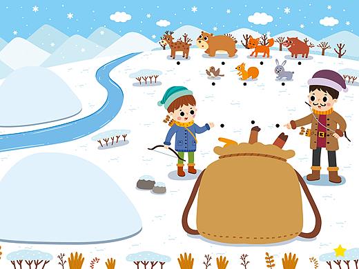 儿童插画~冰姑娘~！