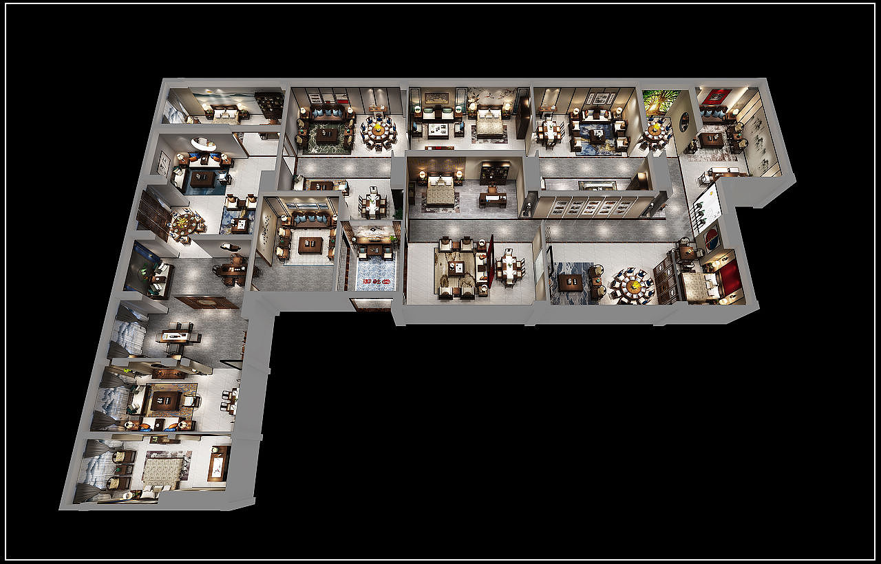 筋斗云效果图 办公展示