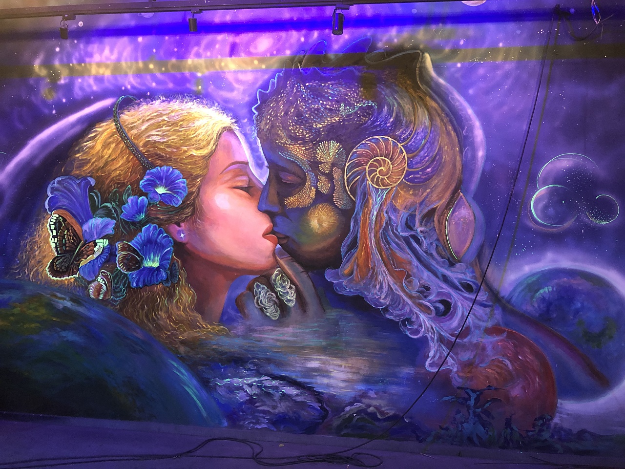 荧光壁画专业定制 大隐墙绘—墙面壁画彩绘案例展示