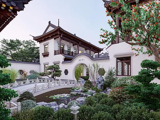 lumion10唯美中式庭院景观动画表现