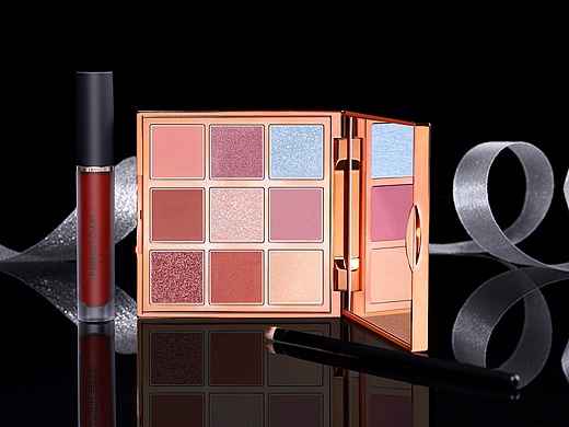 大理石眼影盘拍摄