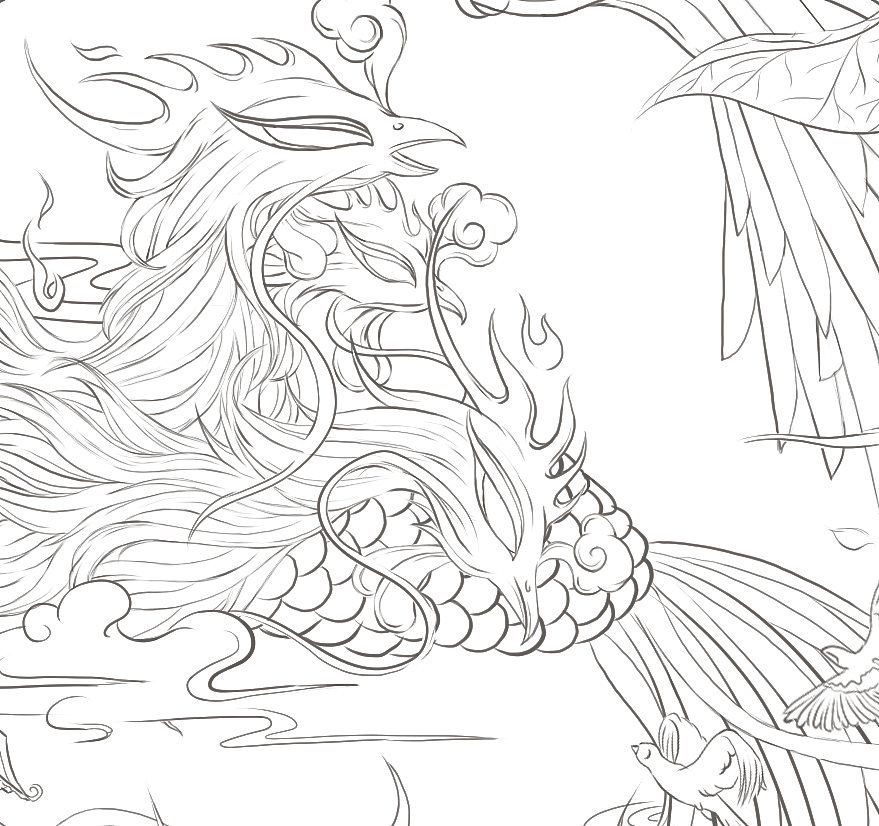 粉红凤凰火凤凰