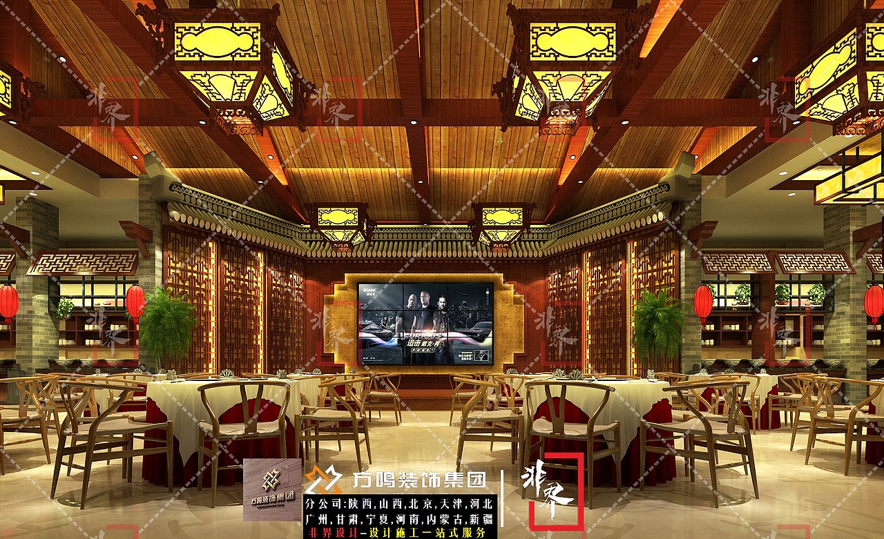 丁方宴会厅装修设计效果图|公司_丁方主题宴会厅|酒店（图ZMTc4NTEyMzQ4） - 家装设计 - 站酷设计师方鸣装饰集团原创素材 - 站酷ZCOOL