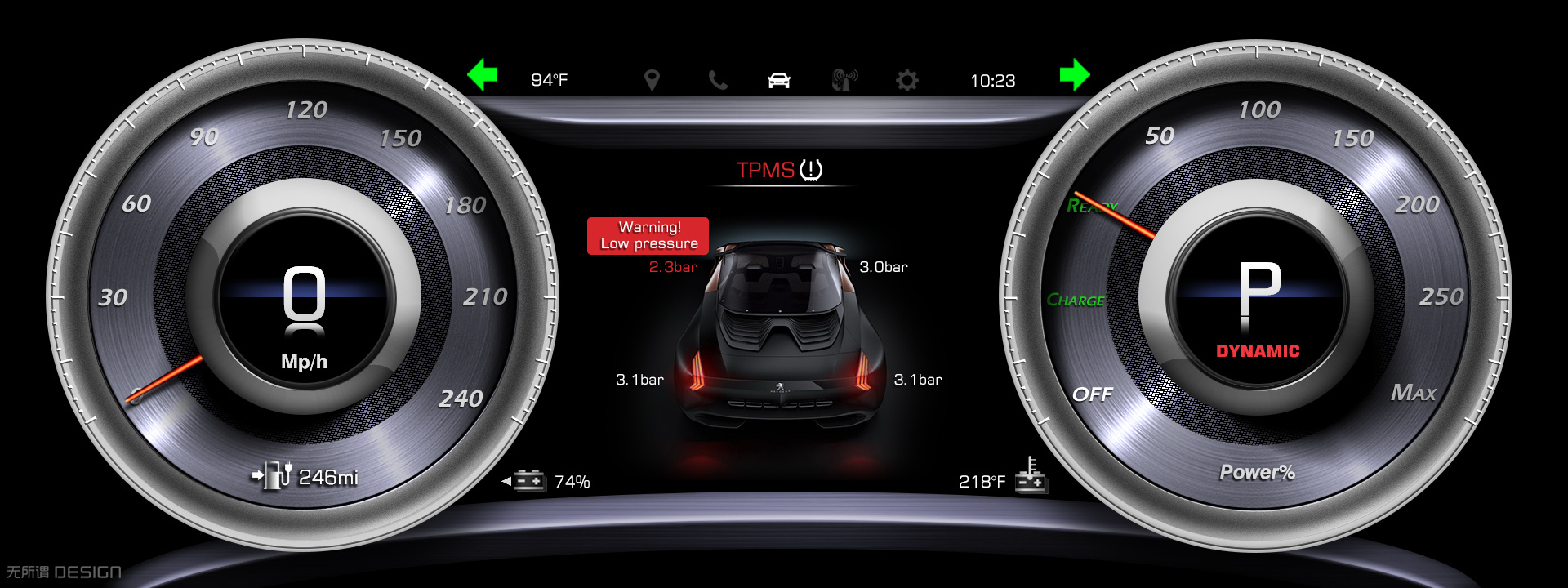 专业全虚拟汽车仪表盘设计第三弹!