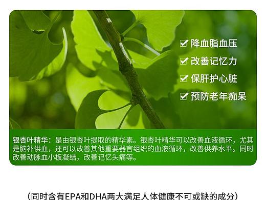 日本野口医学研究所银杏叶软胶囊详情（个人主页-ZNDcyMjY3ODA=） - 电商 - 站酷设计师DuSoong原创素材 - 站酷ZCOOL