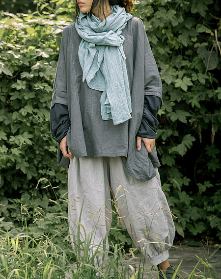 女士棉麻针织袖超宽松文艺气质手作套头长袖t恤旅游原创服装设计（图ZMTEzMDUwNTI=） - 休闲/流行服饰 - 站酷设计师王善斌原创素材 - 站酷ZCOOL