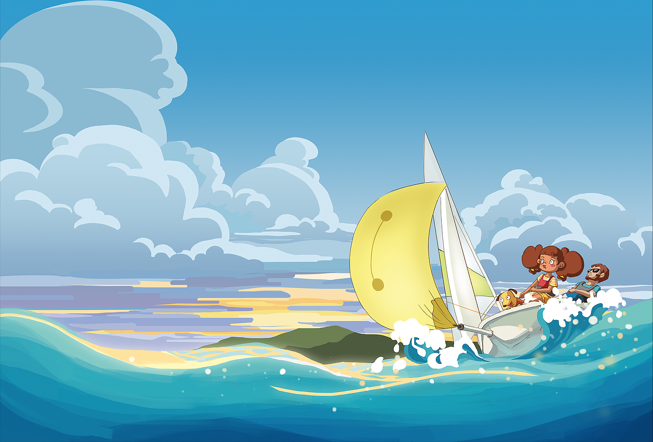 跟小御学航海-开始航行(家庭科普绘本读物)_鹤然heran-站酷zcool