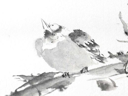 纸本水墨作品 -条幅
