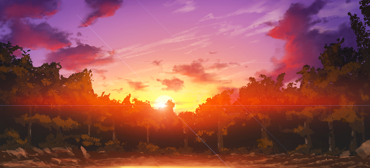 夕阳无限好|插画|创作习作|梦启mengqi - 临摹作品 - 站酷 (zcool)