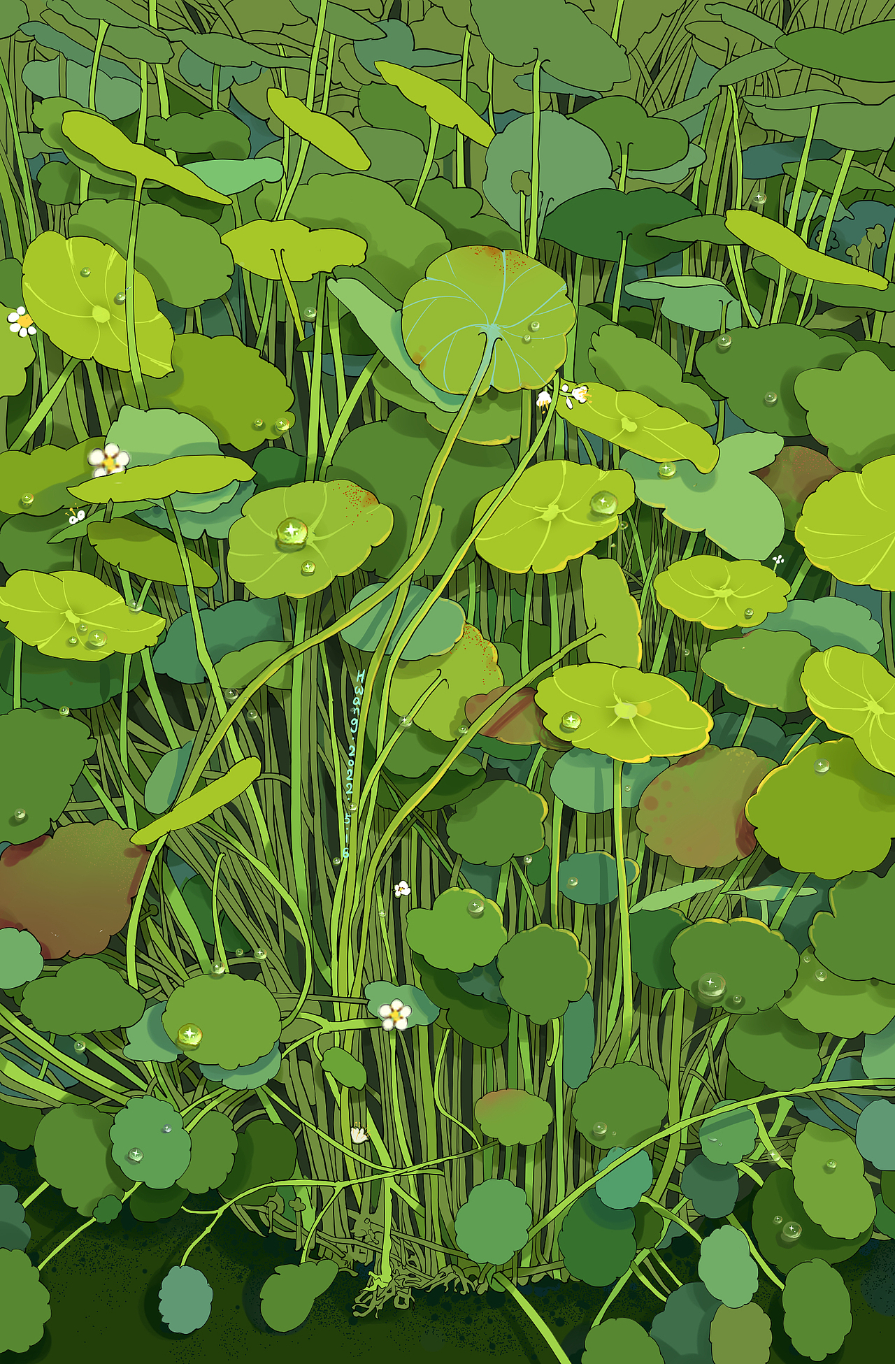 五月份绿植插画系列合集（图ZMzAzNjA1NjA4） - 商业插画 - 站酷设计师猫吃鱼不吐刺儿原创素材 - 站酷ZCOOL