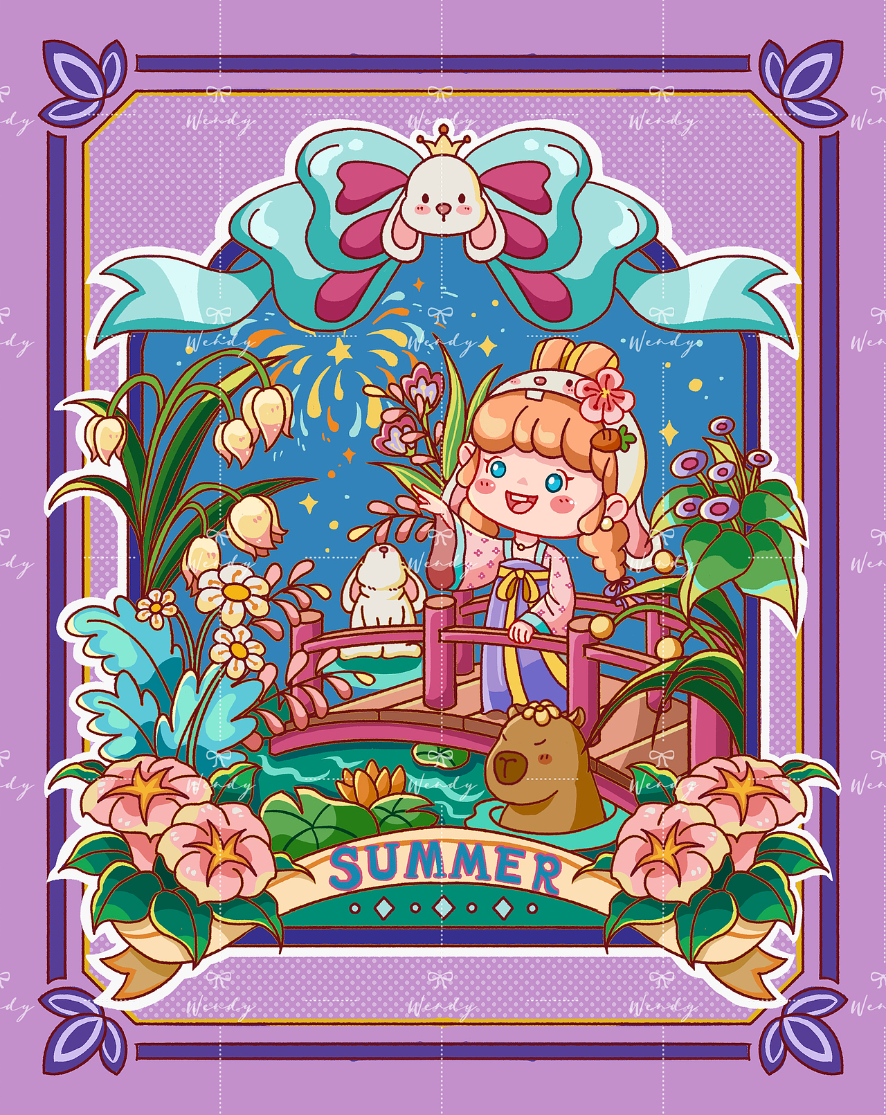 6月作品合集～（图ZMzcyMjI1NzQ4） - 商业插画 - 站酷设计师兔子酱wendy原创素材 - 站酷ZCOOL