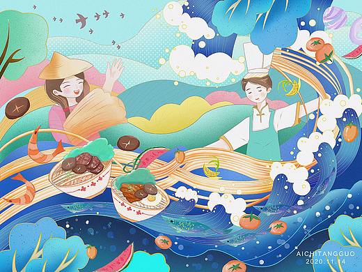 日式拉面-插画习作