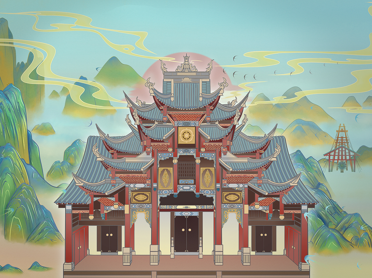 万里长江千年盐都醉美自贡（图ZMzgwNDY0OTEy） - 商业插画 - 站酷设计师四夕宇辉原创素材 - 站酷ZCOOL