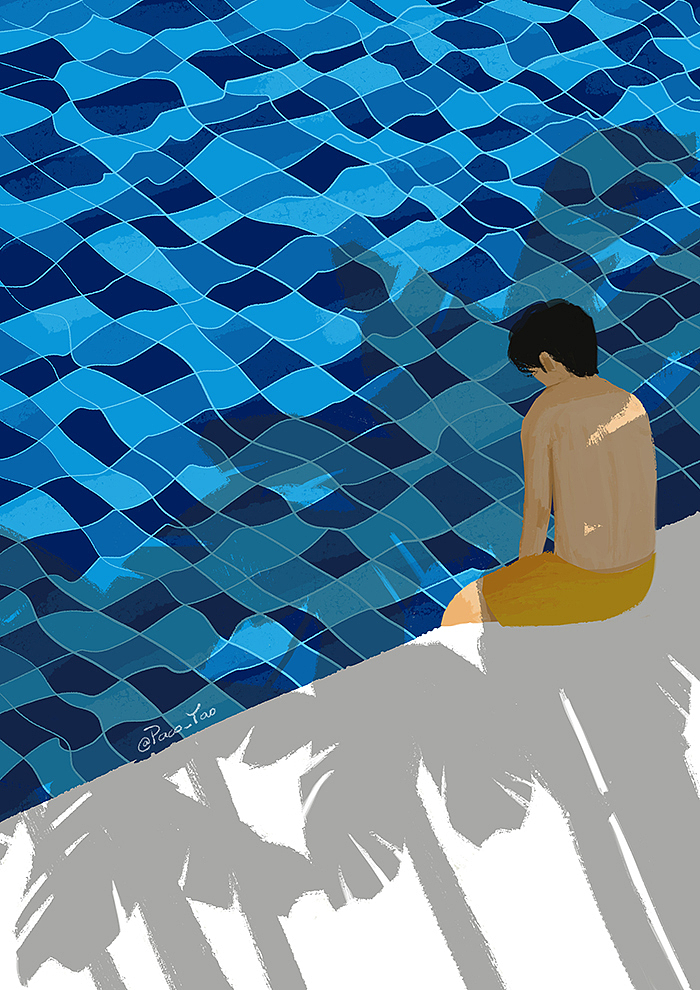 游泳池(9图)（图ZOTA1NTE2Mjg=） - 艺术插画 - 站酷设计师Paco_Yao原创素材 - 站酷ZCOOL