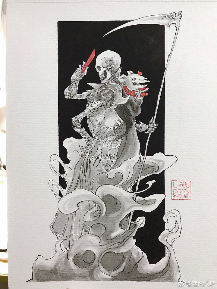 西风墨风插画练习 11P