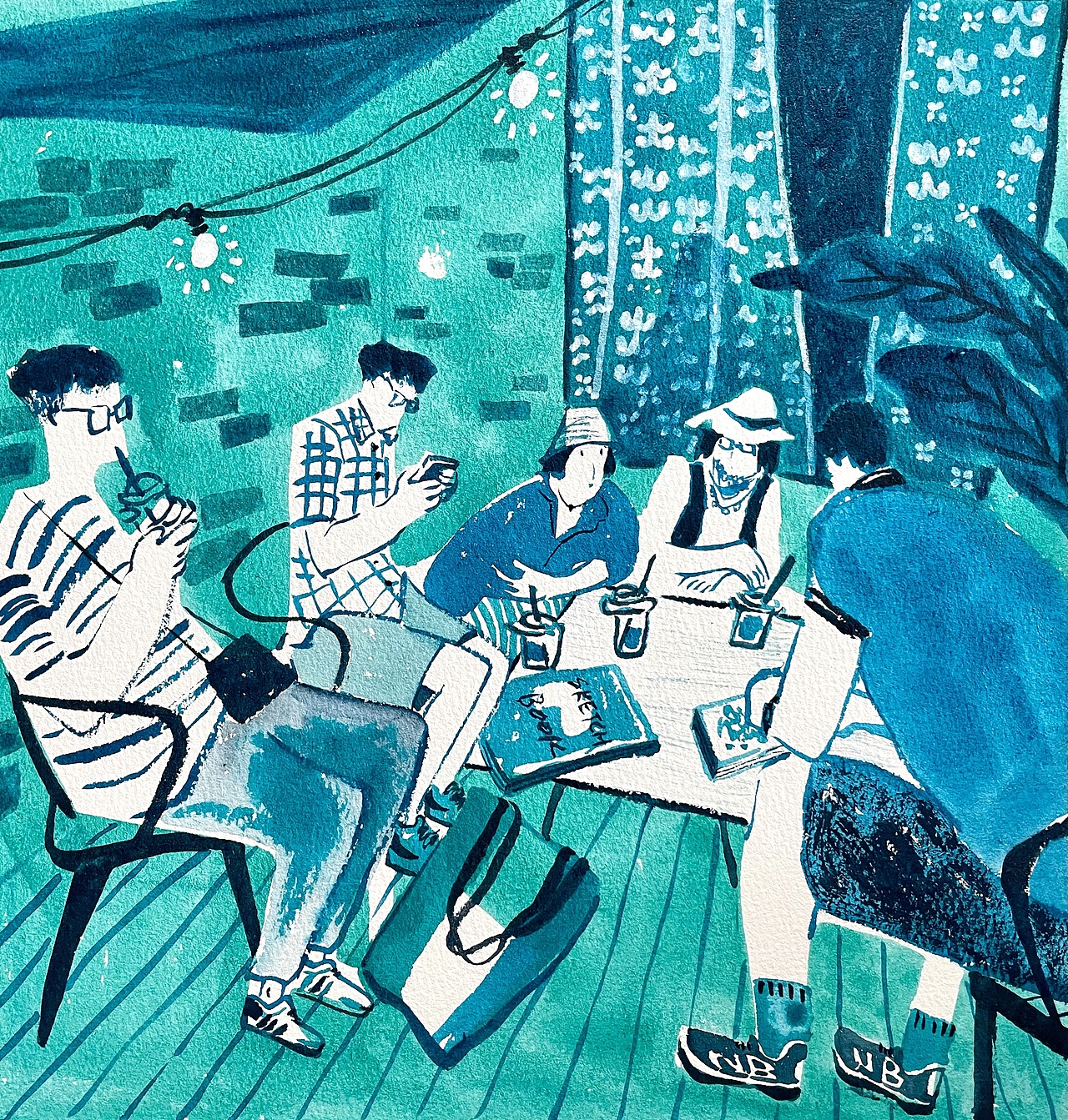 看展记～原创插画（图ZMjc5NDE4NTky） - 创作习作 - 站酷设计师白菜解结原创素材 - 站酷ZCOOL