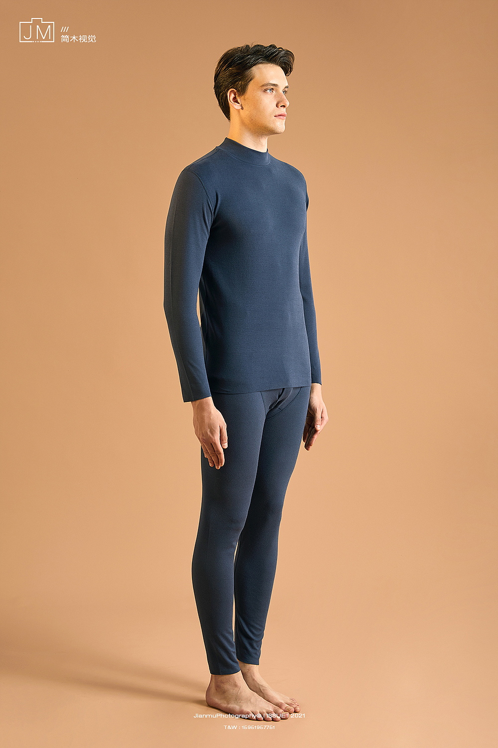 保暖摄影丨棉野 × 简木视觉 男士内衣睡衣家居服 人像