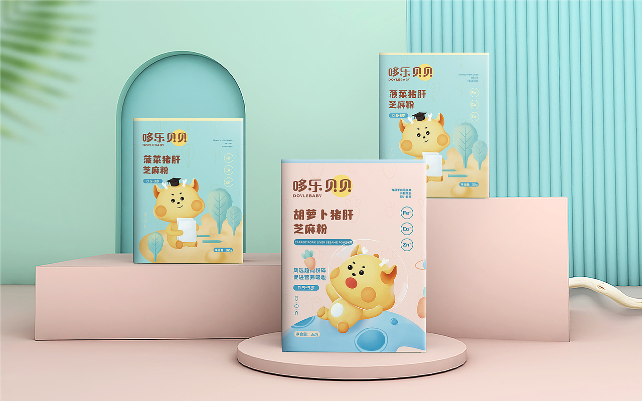 哆樂貝貝ip+包裝設計（圖ZMzc0OTk1MzAw） - 包裝 - 站酷設計師七七七月阿原創(chuàng)素材 - 站酷ZCOOL