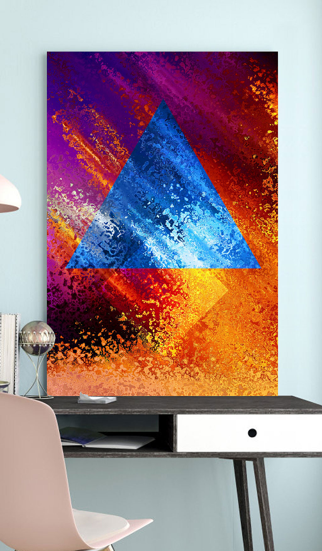 现代金箔抽象新中式几何北欧装饰画|纯艺术|实验艺术|勤汇 - 原创作品