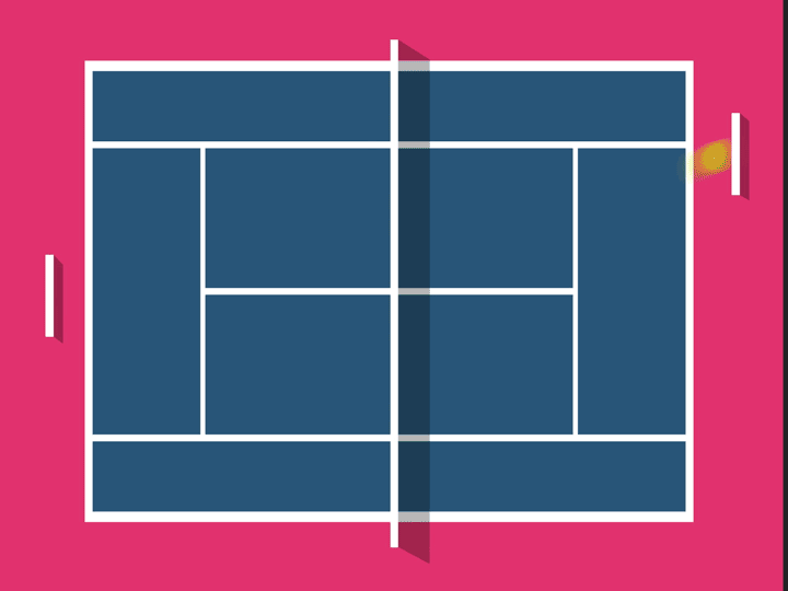 打网球动画练习