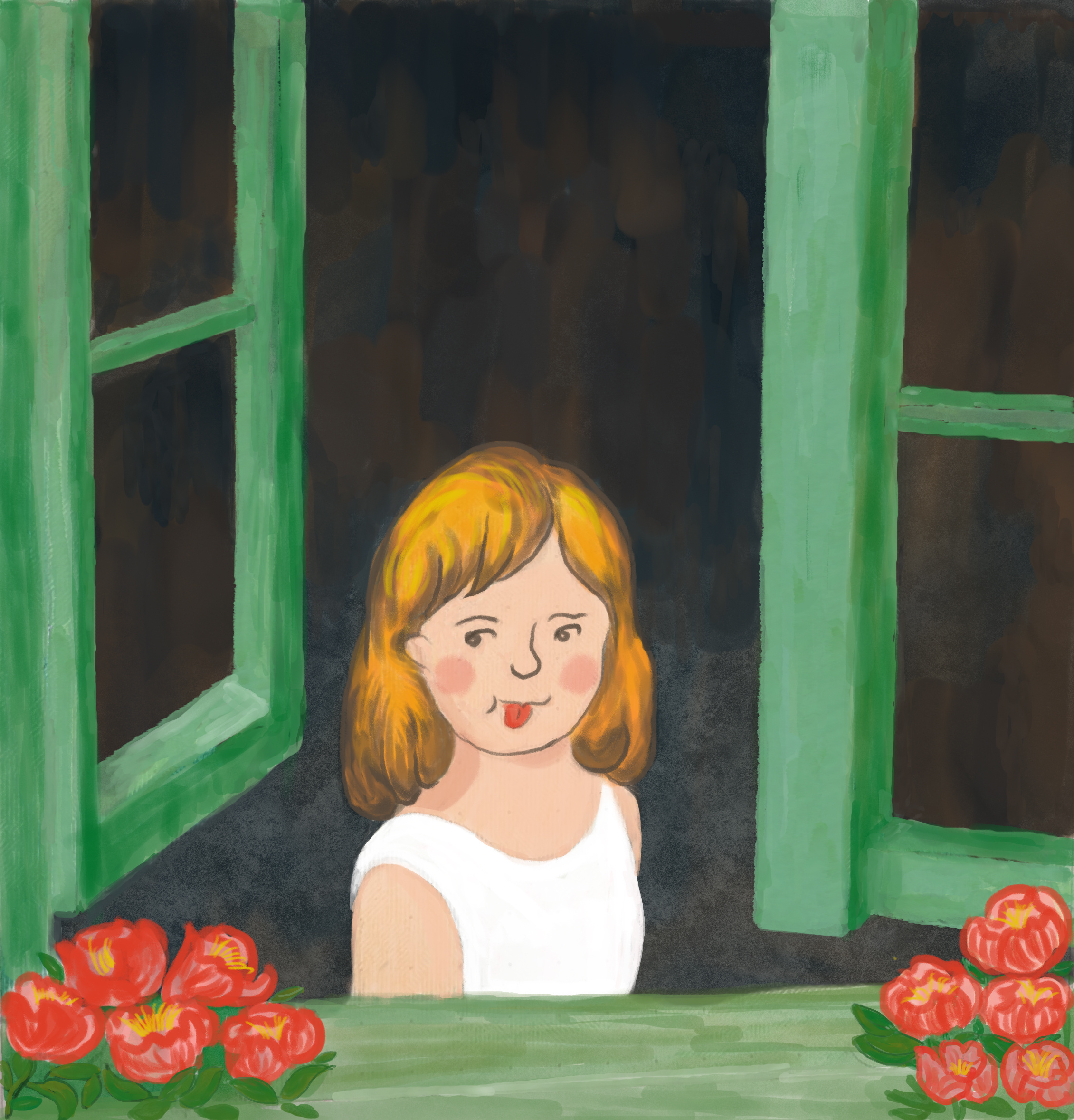 窗边的小女孩|插画|儿童插画|shelly_rr - 原创作品 - 站酷 (zcool)
